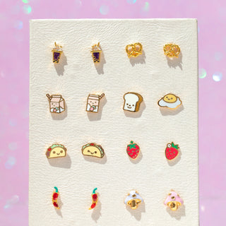 Red Hot Chili Pepper Studs- Gold