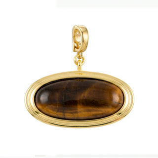 Oval Tiger Eye Charm - Sahira