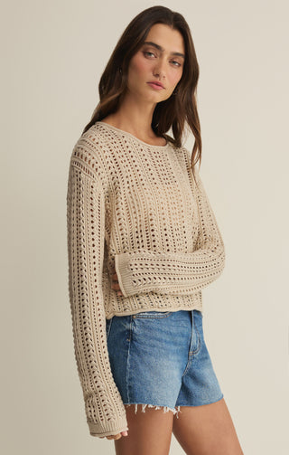 Upland Crochet Sweater - Island Coconut // Z Supply