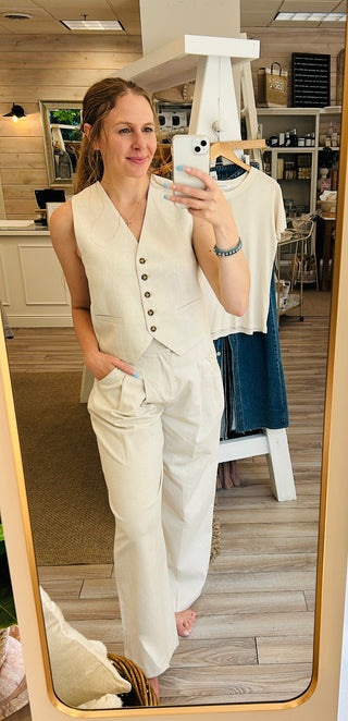 Eden Baggy Textured Pants