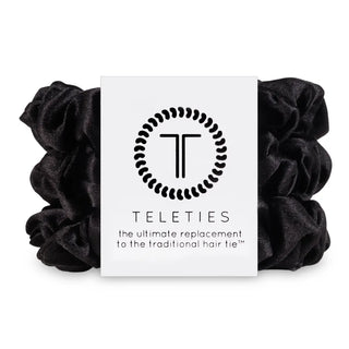 Silk Hair Scrunchie - Black // Teleties