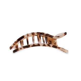 Flat Rectangle Hair Clip - Large - Blonde Tortoise // Teleties