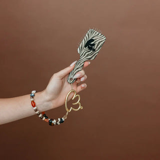 Kaxi Mini Scalp to Ends Brush - Zebra