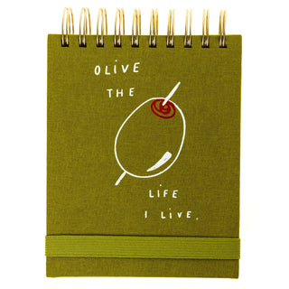 Olive The Life Fabric Bound Notepad
