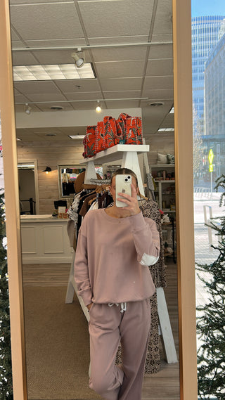 Ex Boyfriend Sweatshirt - Mauve // Kerri Rosenthal