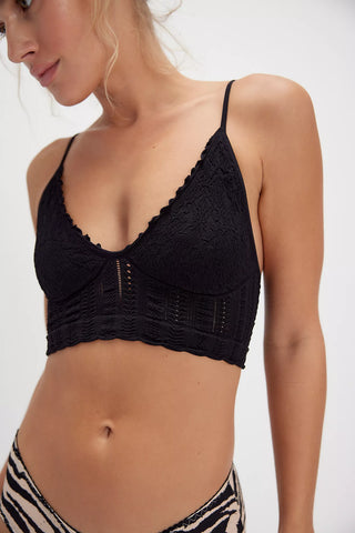 Free People Heirloom Bralette / Black