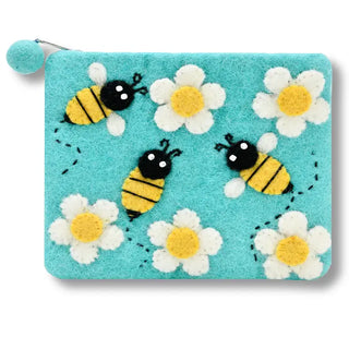 Felted Zip Coin Purse
