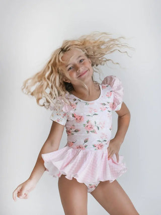 Kids Pale Pink Rose Dance Leo