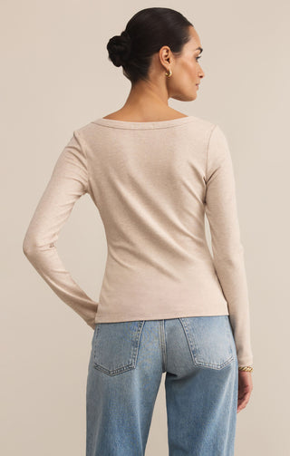 Second Skin Scoop Neck Top / Oatmeal Heather / Z Supply
