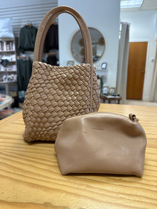 Hollace Mini Tote Woven - Light Tan