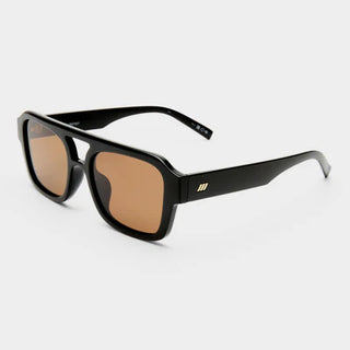 Subzero Black Polarized Sunglasses // Le Specs