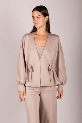 Butter Modal Wrap Cardigan - Taupe