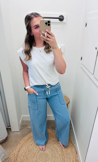 Zonte Elastic Waist Saltwashed Pant - Sea Blue // Billabong