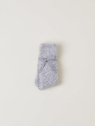 CozyChic Heathered Socks - Oyster/White // Barefoot Dreams