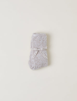 CozyChic Heathered Sock - Stone/White // Barefoot Dreams