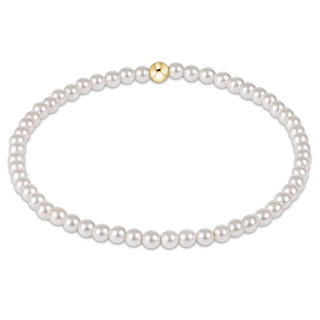 Classic Pearl 3mm Bead Bracelet / Enewton