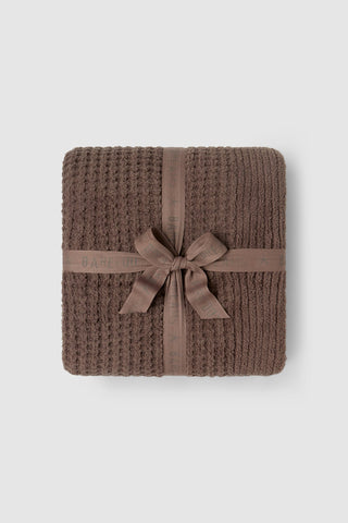 CozyChic® Waffle Throw - Sable // Barefoot Dreams