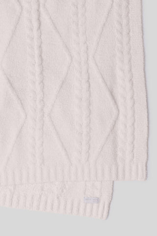 CozyChic® Fisherman Cable Throw- Cream