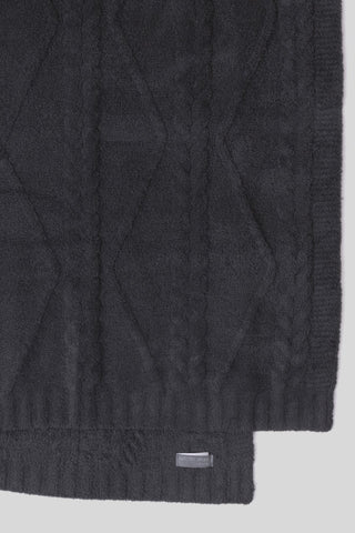 CozyChic® Fisherman Cable Throw- Dark Moss