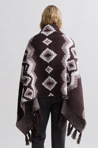 CozyChic® Mosaic Wrap- Umber Multi