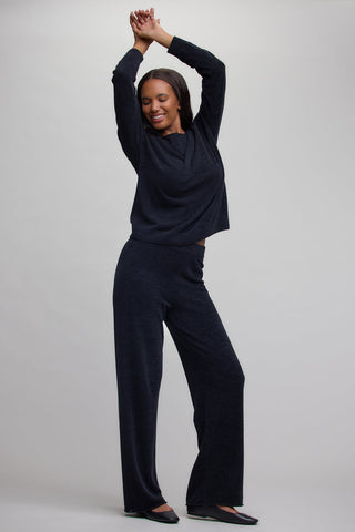 CozyChic Ultra Lite Jersey Pullover + Pants / Black // Barefoot Dreams