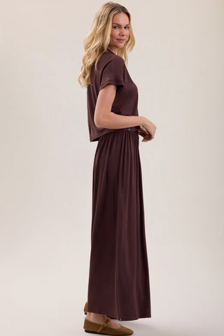 Soft Jersey Sleep Set - Umber // Barefoot Dreams