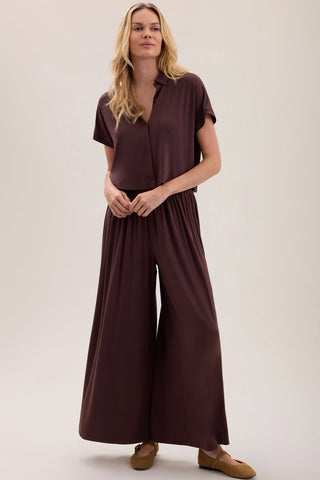 Soft Jersey Sleep Set - Umber // Barefoot Dreams