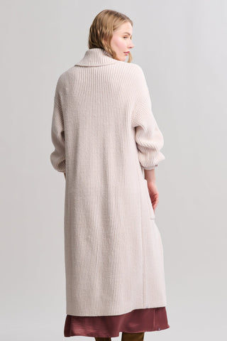 CozyChic® Cotton Rib Long Coat- Sand Dune