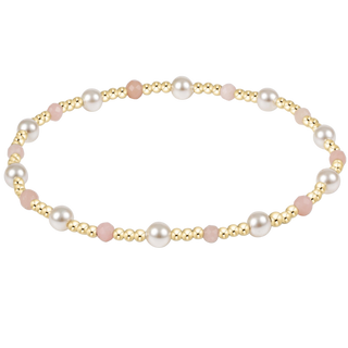 Extends Pearl Sincerity 4mm Gem Bracelet - Pink Opal // Enewton