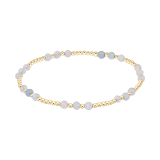 Joy Gem 3mm Bracelet - Aquamarine // Enewton