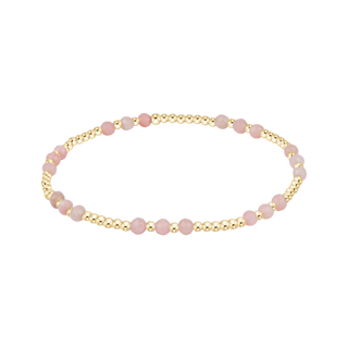 Joy Gem 3mm Bracelet - Pink Opal
