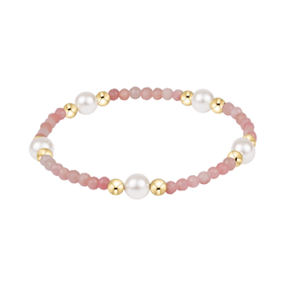 Purpose Pearl 6mm Gem Bracelet - Pink Opal // Enewton