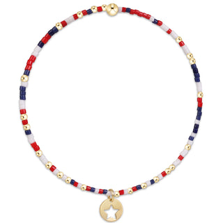 Hope Unwritten Bracelet - Firecracker - Star Small Gold Disc // Enewton