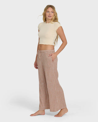 Wanderer Bitty Check Pants - Sugar Almond // Billabong