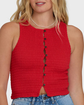 Kelsey Tank - Fiesta Red // Billabong