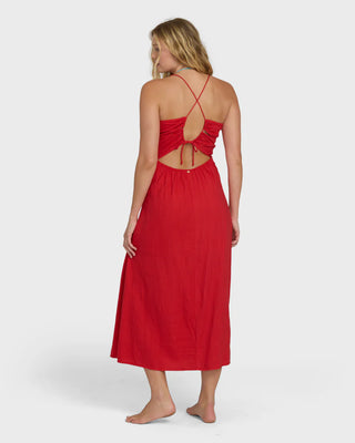 Take it Back Maxi Dress - Fiesta Red // Billabong