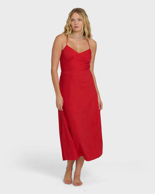 Take it Back Maxi Dress - Fiesta Red // Billabong