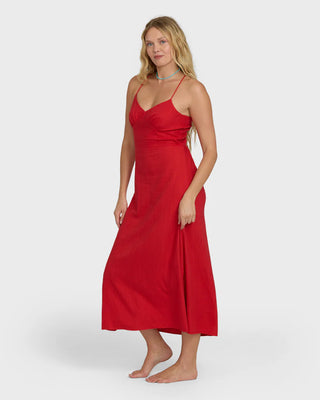 Take it Back Maxi Dress - Fiesta Red // Billabong
