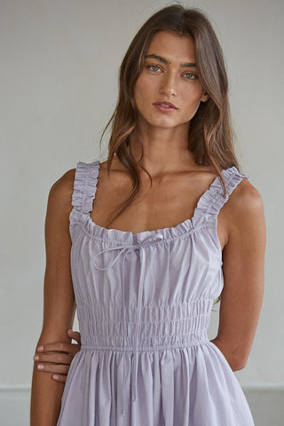 Libra Ruffle Dress - Lavender