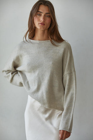 Easy Days Ahead Sweater - Heather Grey