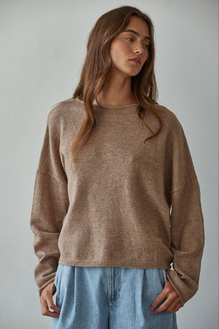 Easy Days Ahead Sweater - Mocha