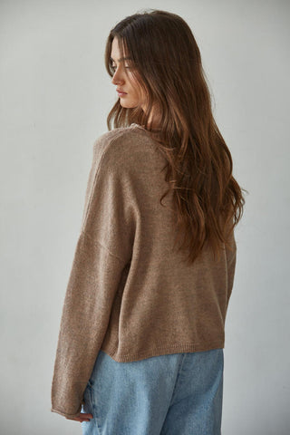 Easy Days Ahead Sweater - Mocha