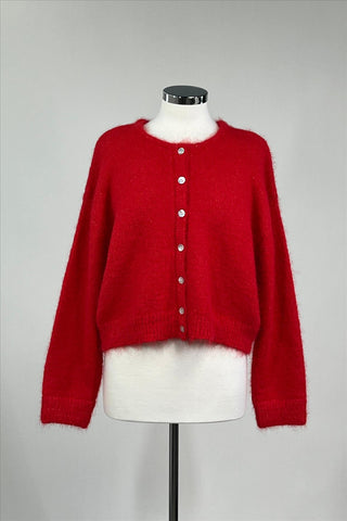 Lucas Cardigan Top - Red