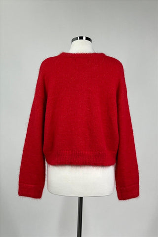 Lucas Cardigan Top - Red