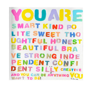 Be Anything Block of Love Acrylic Mini Art // Kerri Rosenthal