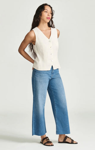 Paloma Crop Jeans -Mid Brushed Flex Blue // Mavi