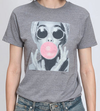 Bursting Mushie Tee // Grey Heather // Press
