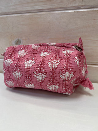 Quilted Toiletry Bag - Small