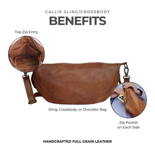Callie Sling & Crossbody Leather Bag