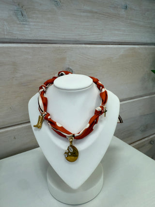 Silk Scarf Charm Necklace